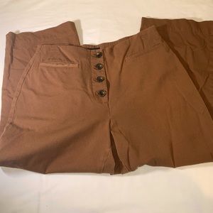 Ann Taylor Factory Wide Leg Cropped Dress Pants